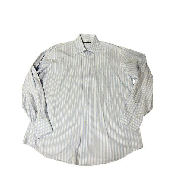 Tommy Hilfiger Other - vintage 90s Tommy Hilfiger  Button Down Collard Blue Striped Polo SZ L  34/35